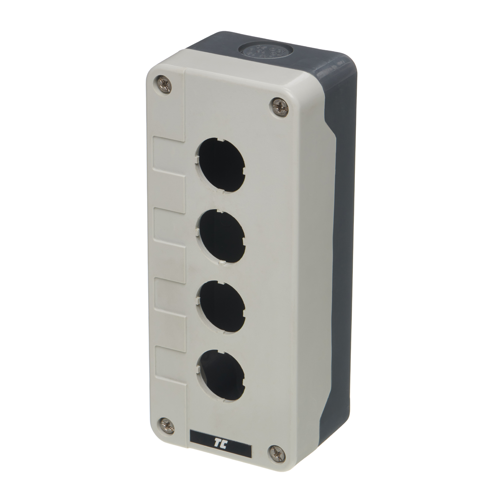 Europa RC4P 4 Hole Moulded Control Station Grey IP65