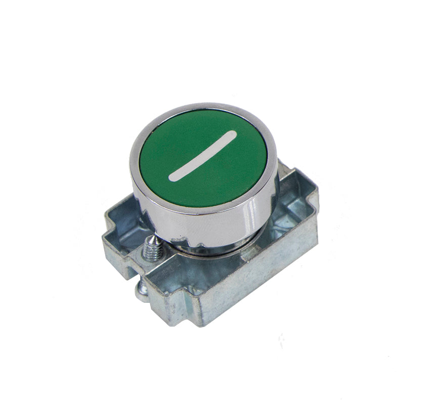 Europa RCAS-PBF3-I Green / White 22mm Pushbutton + Collar