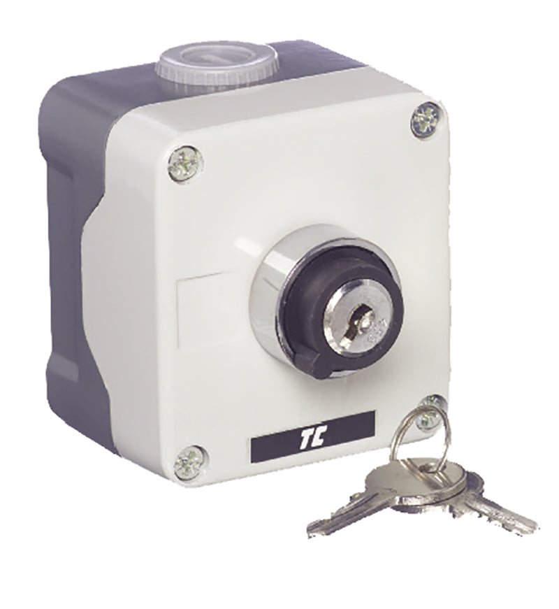 Europa RM1BG7 3 Position Spring Return Key Release Metal Control Station + 2 N/O IP65