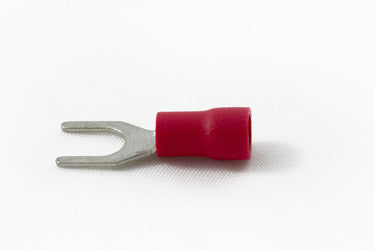 Partex RS43N 4mm Narrow Red Spade (Fork) Terminal (100)