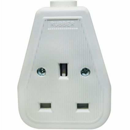 Niglon RU13W 1 Gang 13A Rubber Trailing Socket White