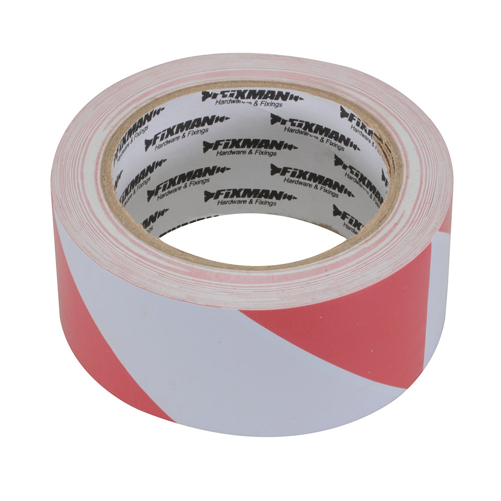 Fixman 188781 50mm Hazard Tape Red & White