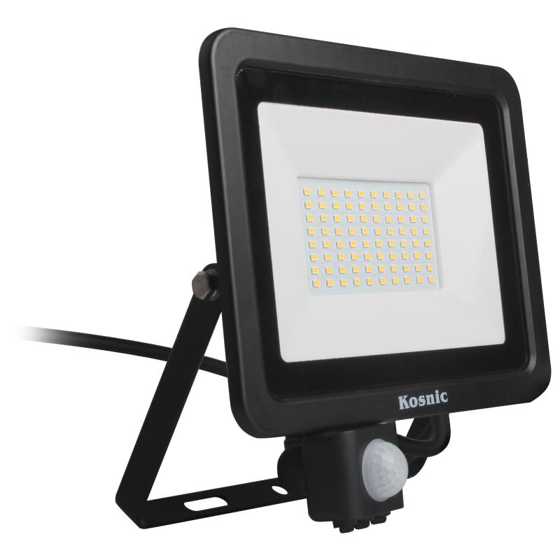 Kosnic RHI10-W40/S Rhine II 10W LED Floodlight with PIR  4000K