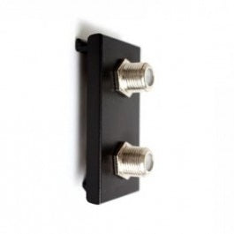 Euro SAT2B Twin F Type Satellite Module Black