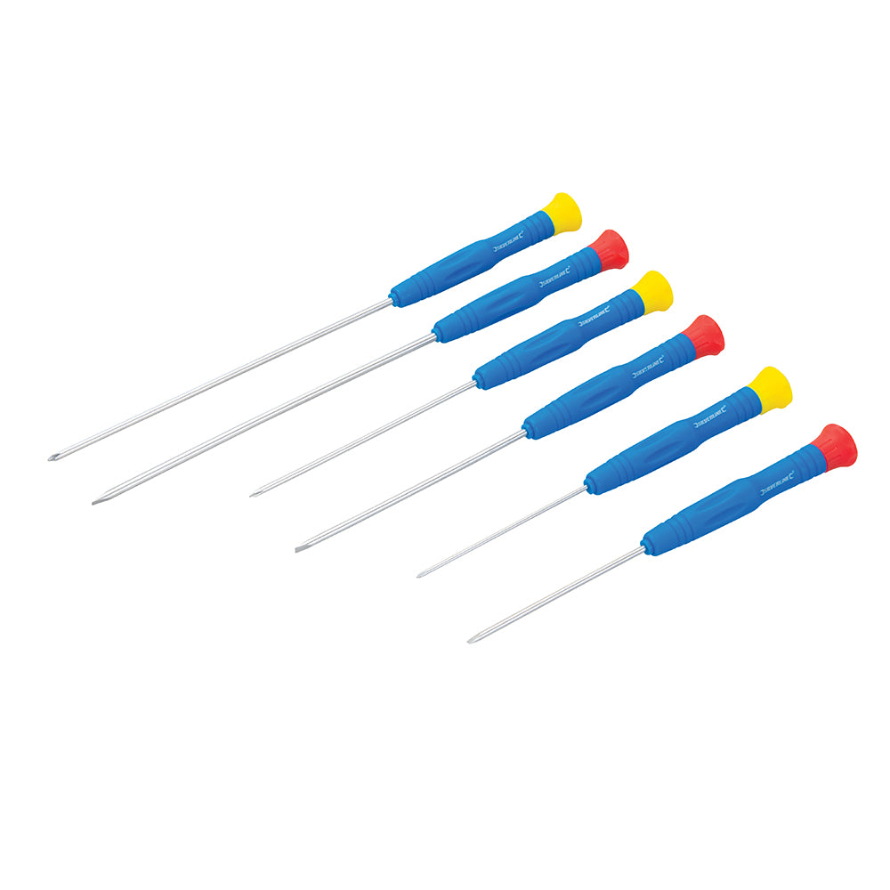 Silverline SD62 6pc Extra Long Precision Screwdriver Set