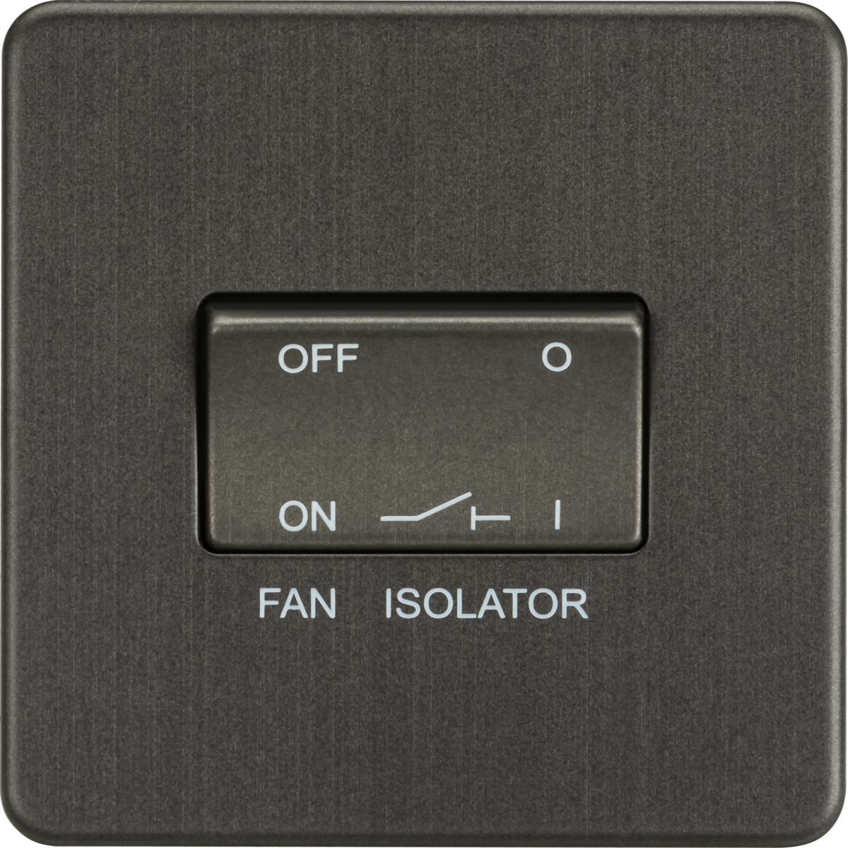 Knightsbridge SF1100SB 1 Gang TP Fan Isolator Switch Smoked Bronze