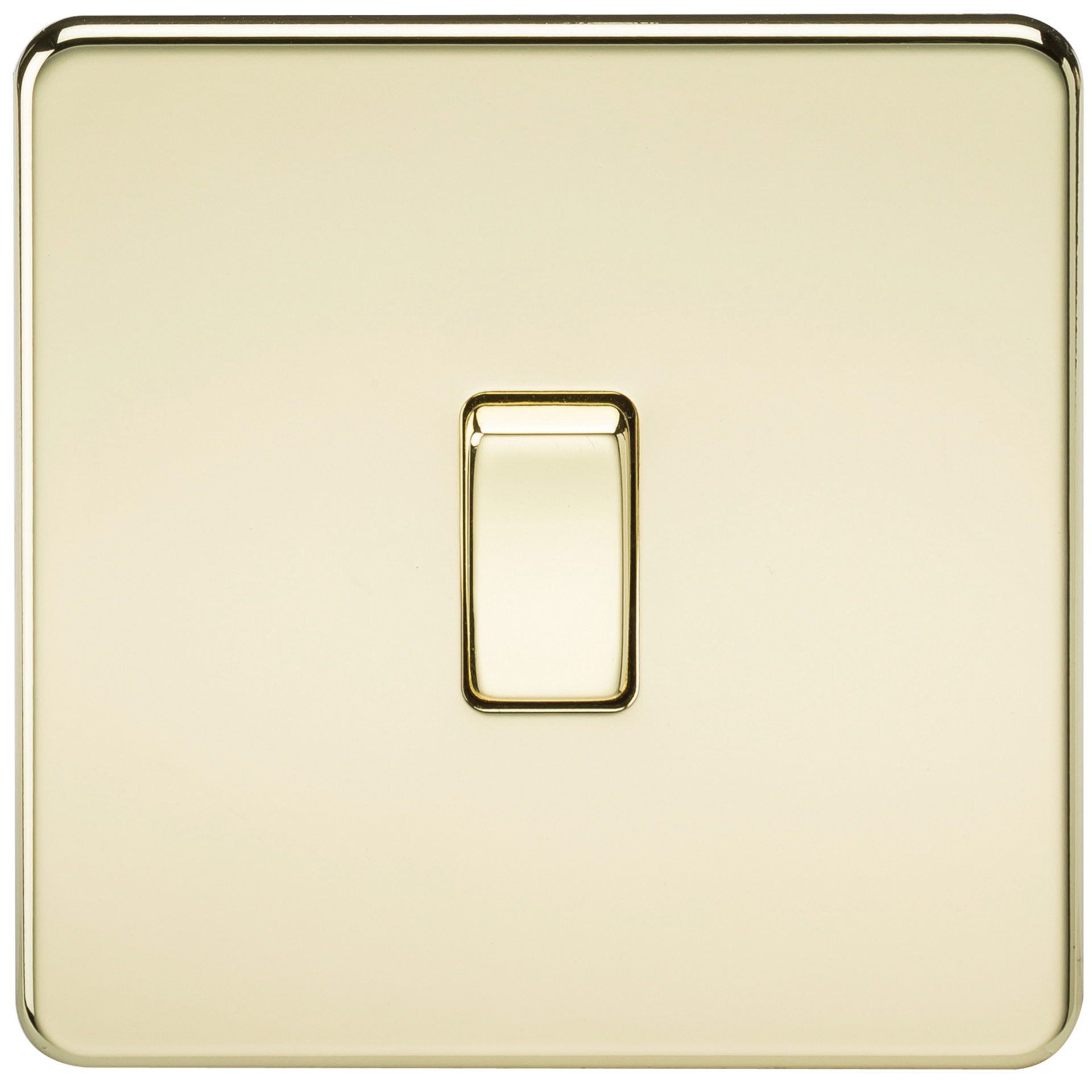 Knightsbridge SF1200PB 1 Gang Intermediate Switch Polished Brass