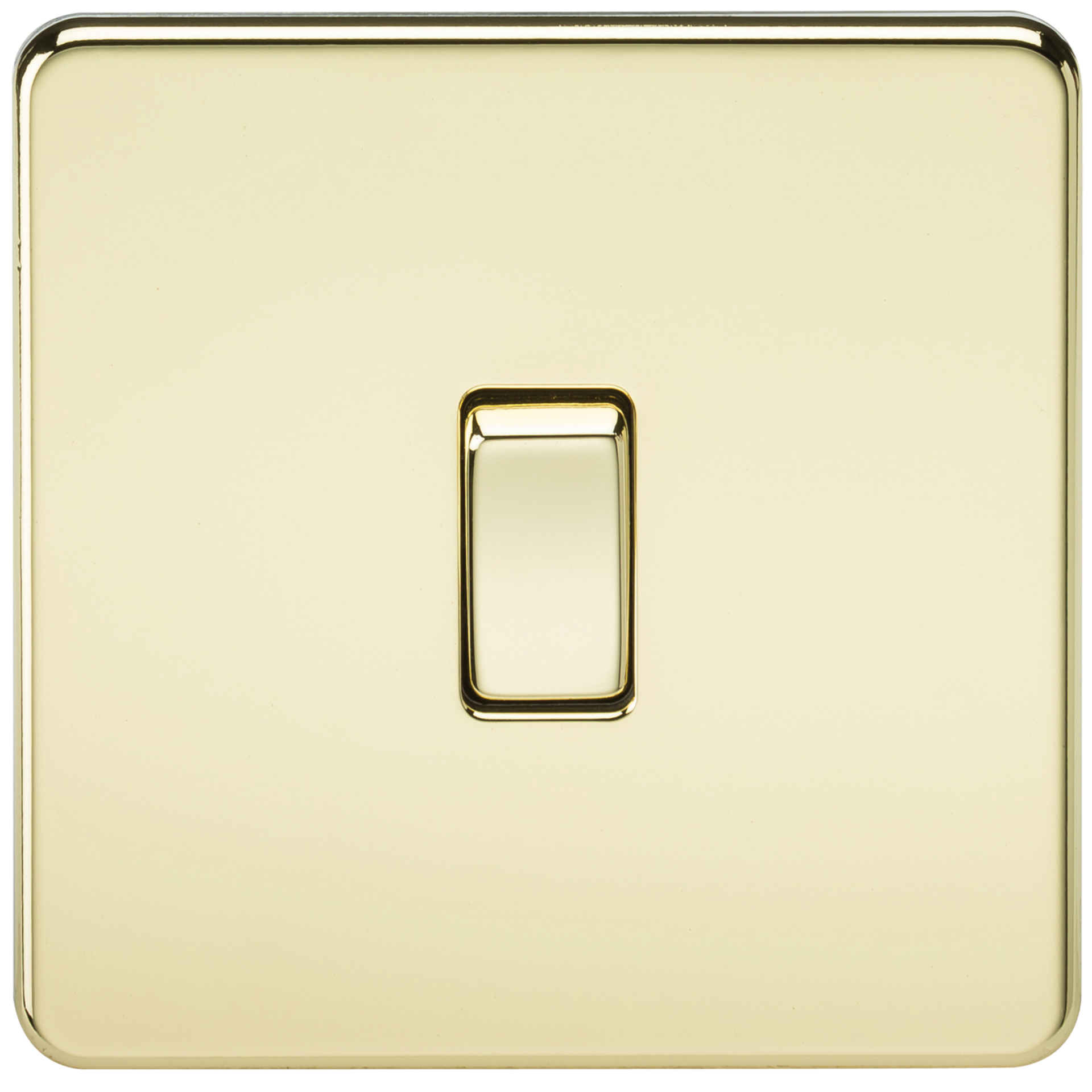 Knightsbridge SF2000PB 1 Gang 2 Way Switch Polished Brass