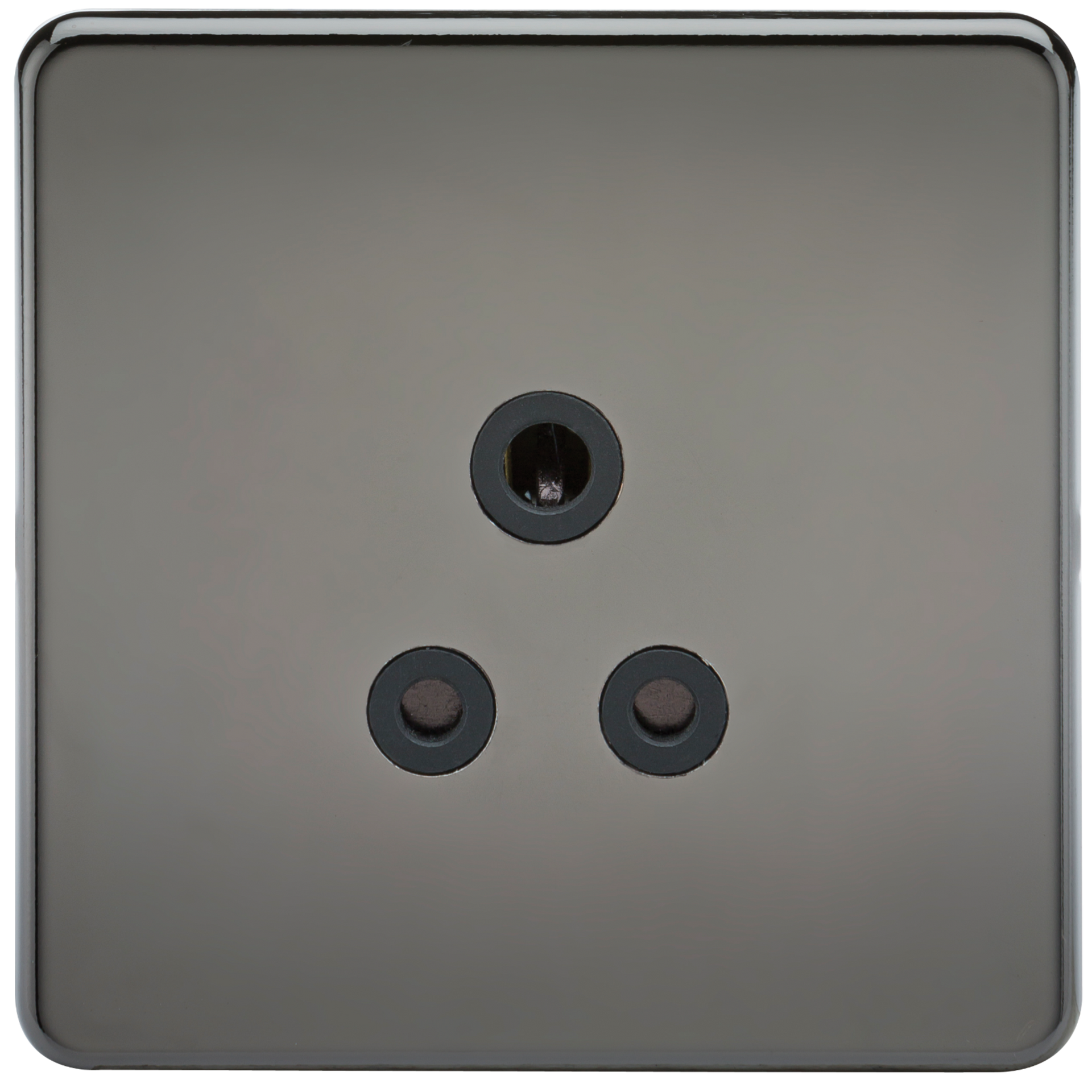 Knightsbridge SF5ABN 1 Gang 5A Unswitched Socket Black Nickel