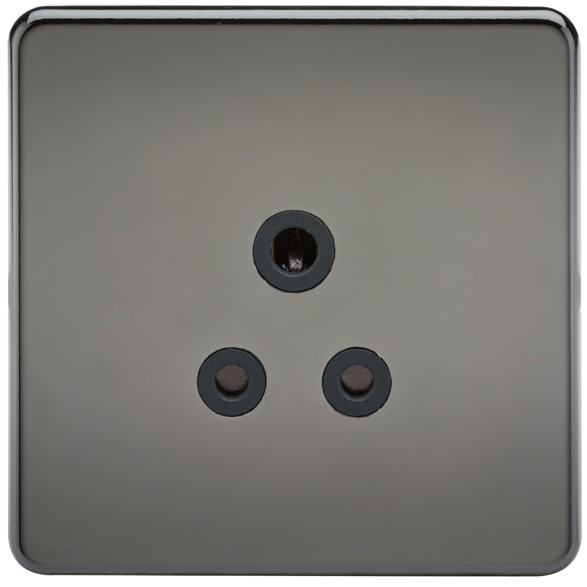 Knightsbridge SF5ABN 1 Gang 5A Unswitched Socket Black Nickel