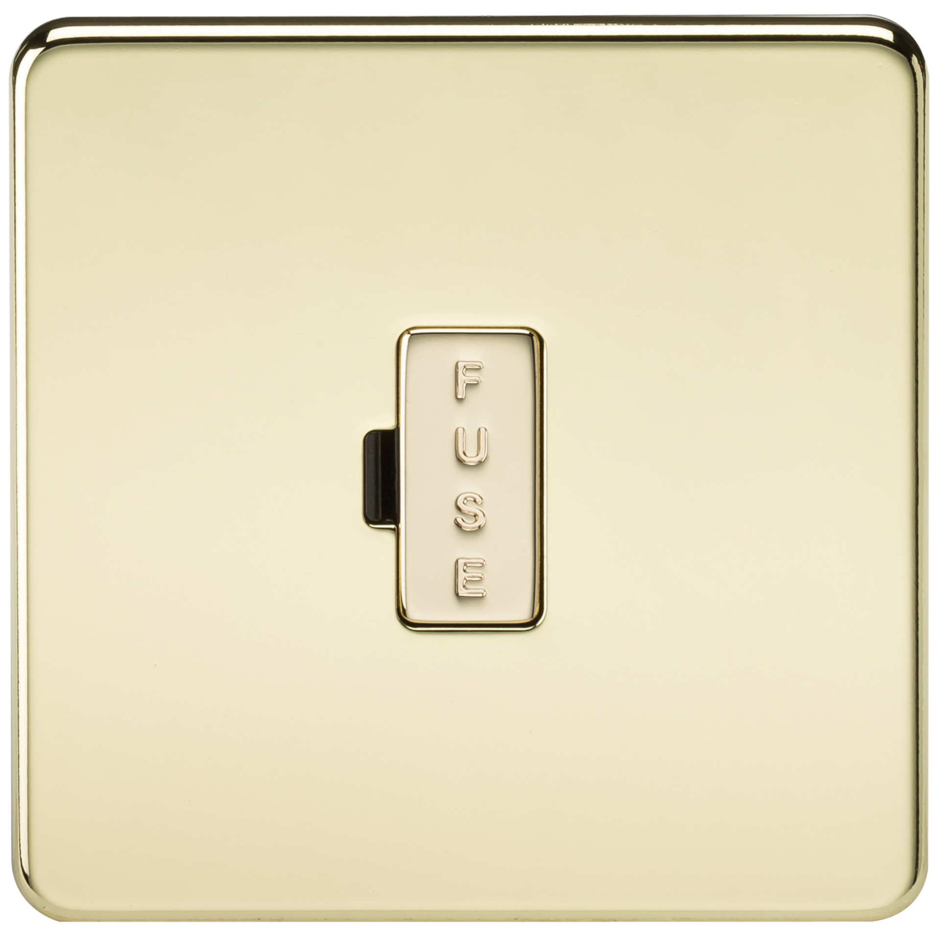 Knightsbridge SF6000PB 13A Unswitched Spur Polished Brass