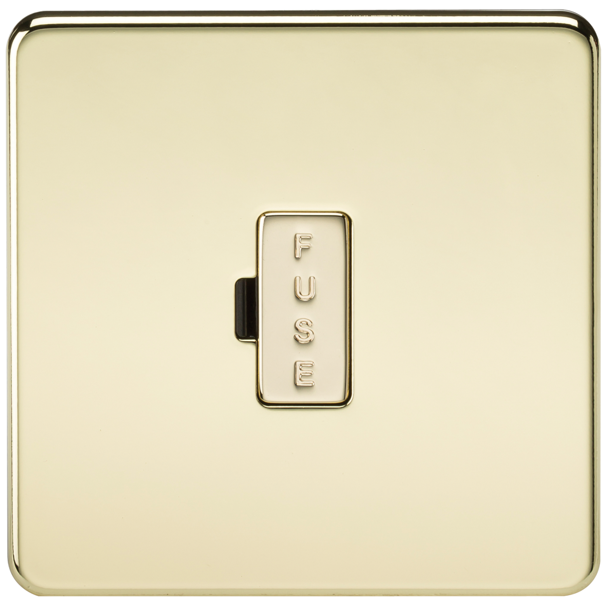 Knightsbridge SF6000PB 13A Unswitched Spur Polished Brass