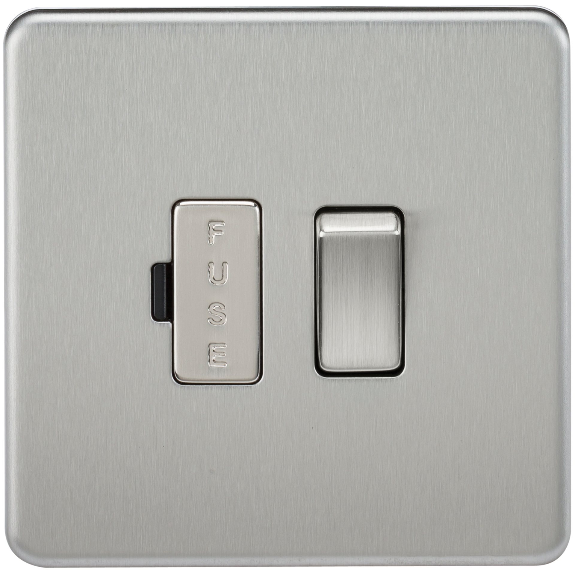 Knightsbridge SF6300BC 13A DP Switched Spur Brushed Chrome