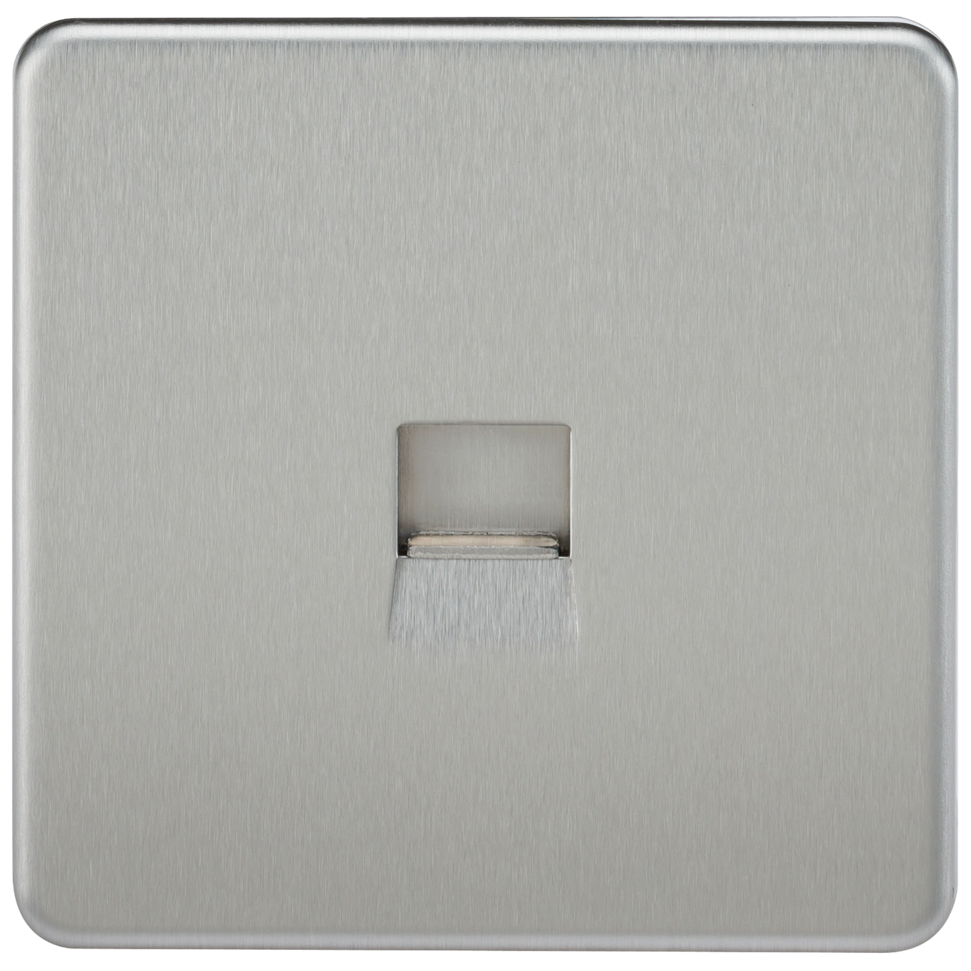 Knightsbridge SF7300BC 1 Gang Master Telephone Socket Brushed Chrome