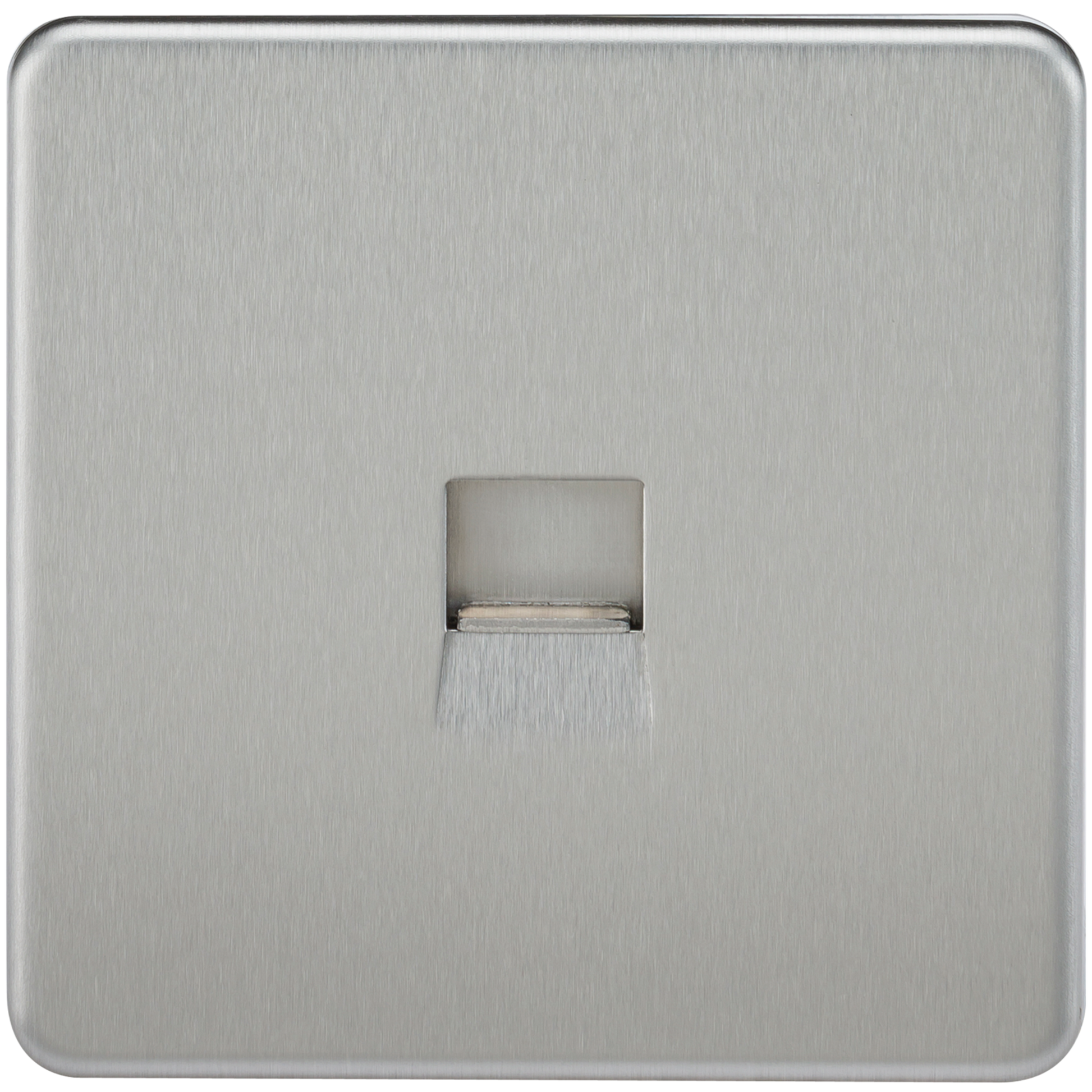 Knightsbridge SF7400BC 1 Gang Secondary Telephone Socket Brushed Chrome