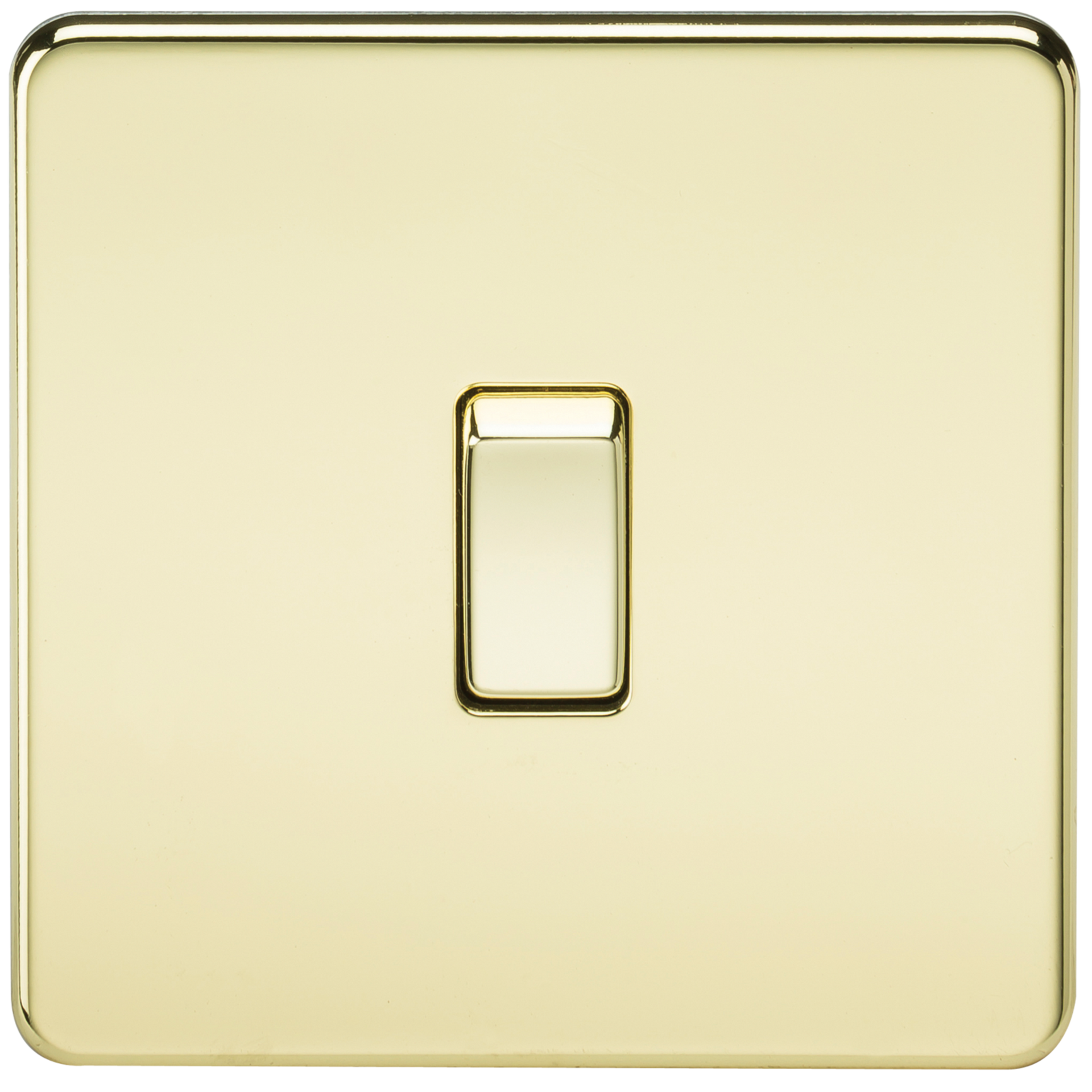 Knightsbridge SF8341PB 1 Gang 20A DP Switch Polished Brass