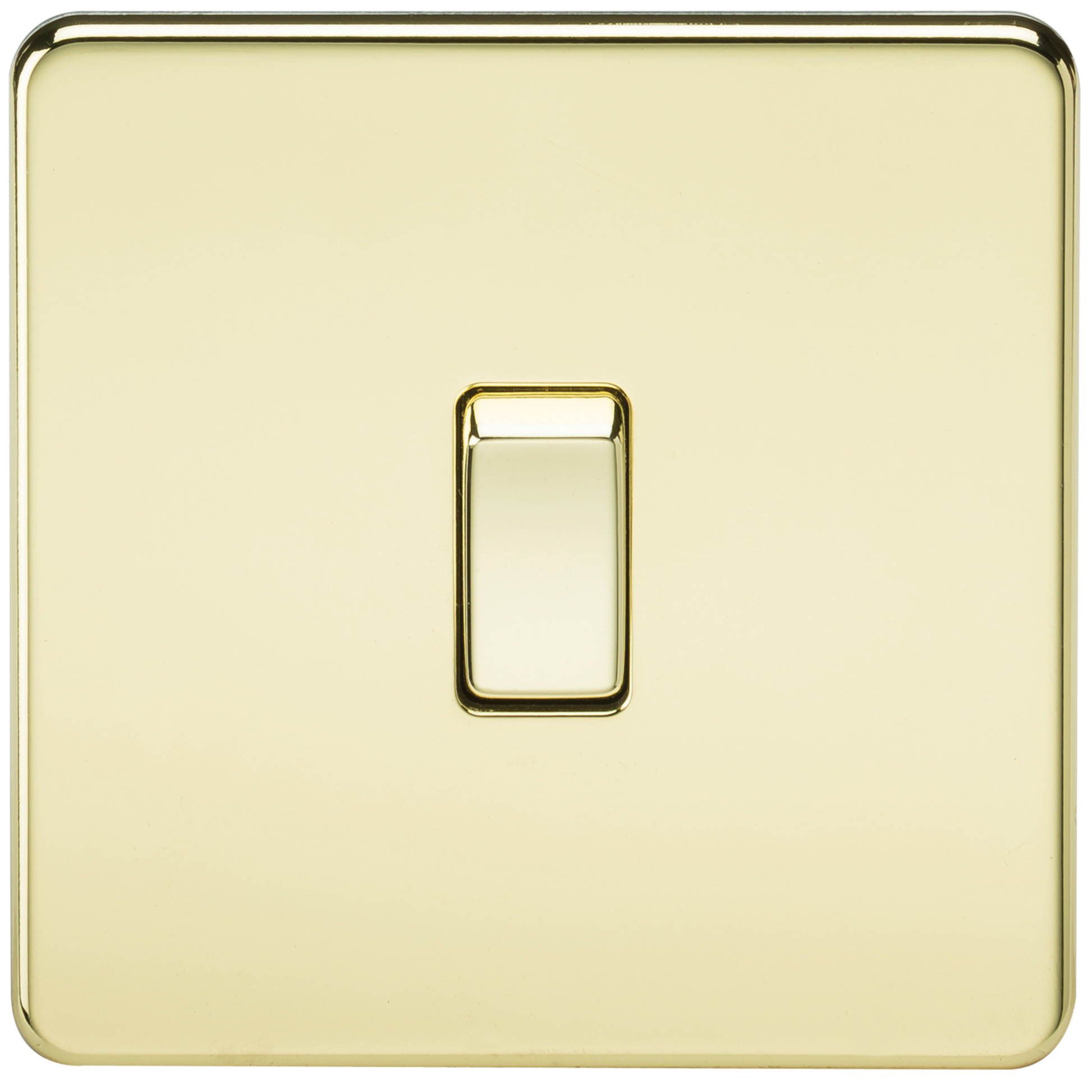 Knightsbridge SF8341PB 1 Gang 20A DP Switch Polished Brass