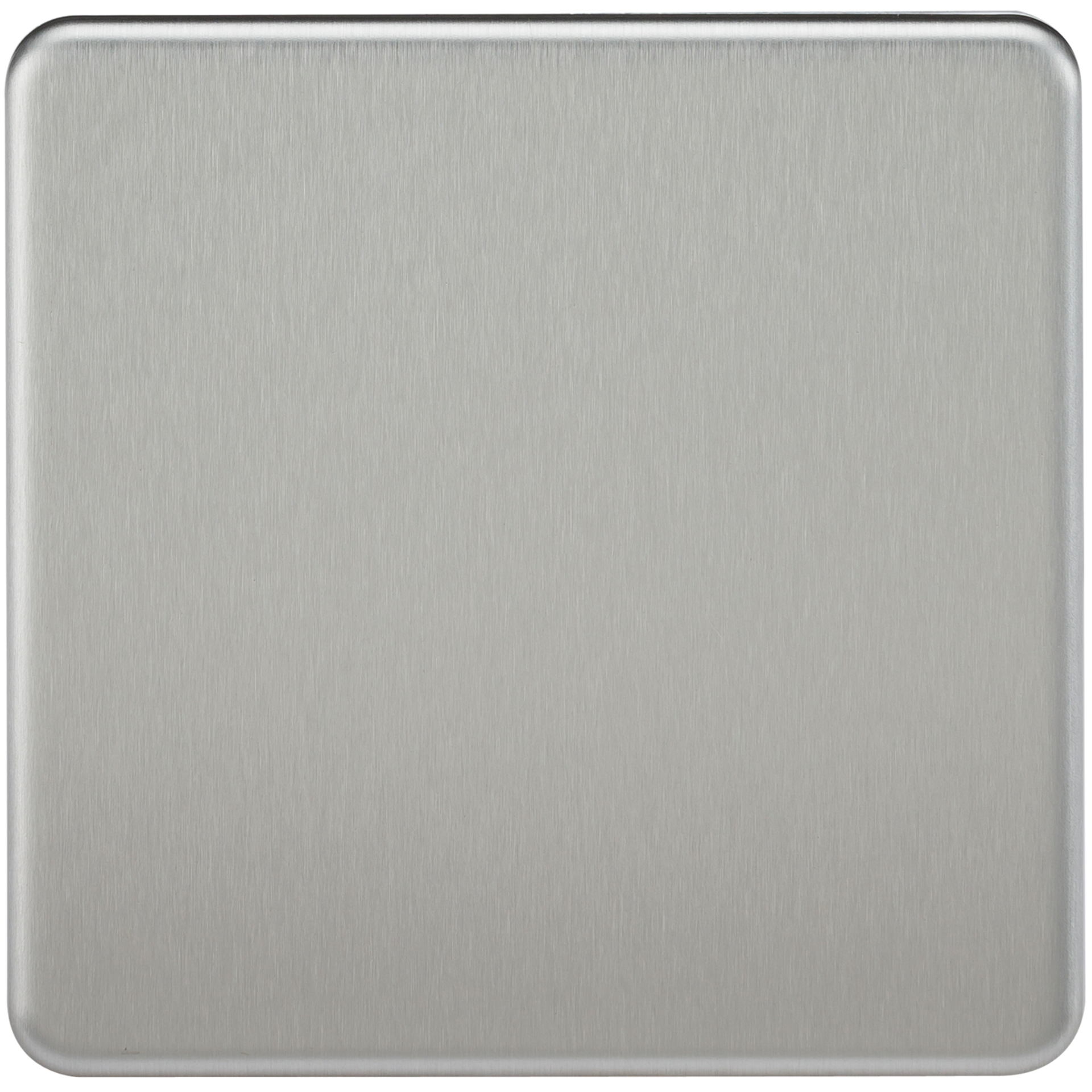 Knightsbridge SF8350BC 1 Gang Blank Plate Brushed Chrome