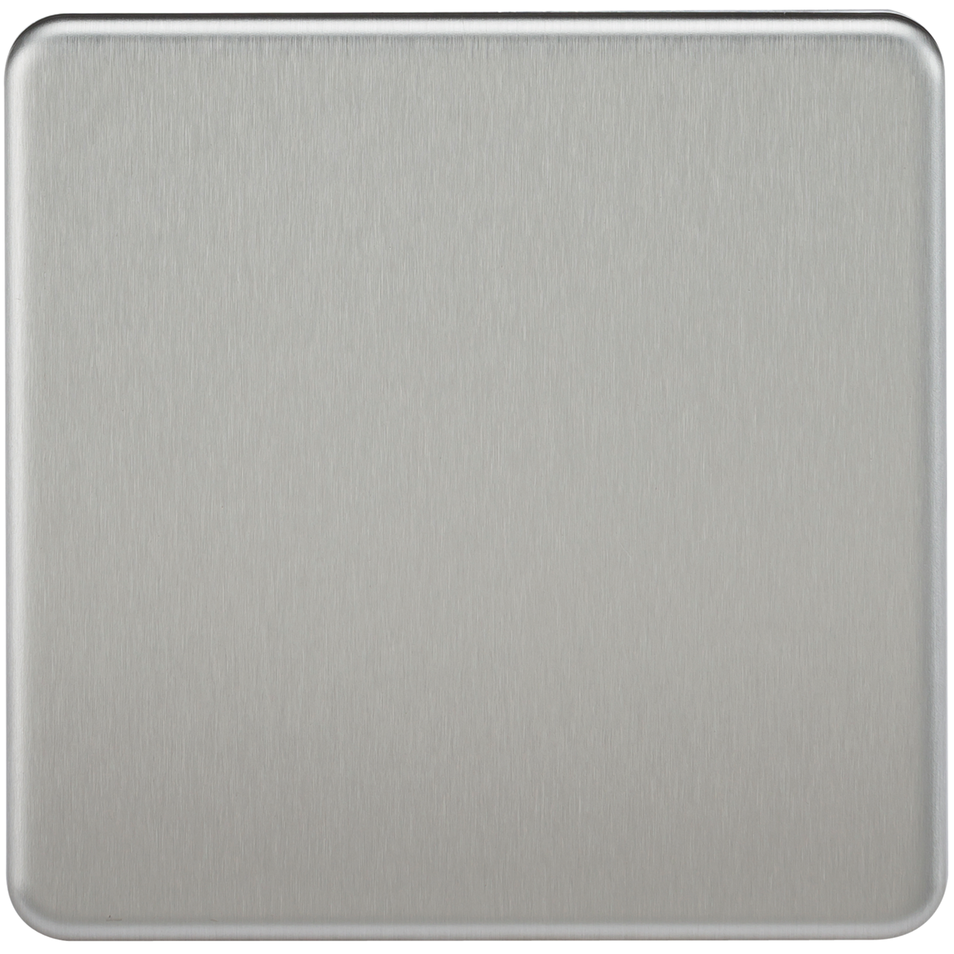 Knightsbridge SF8350BC 1 Gang Blank Plate Brushed Chrome