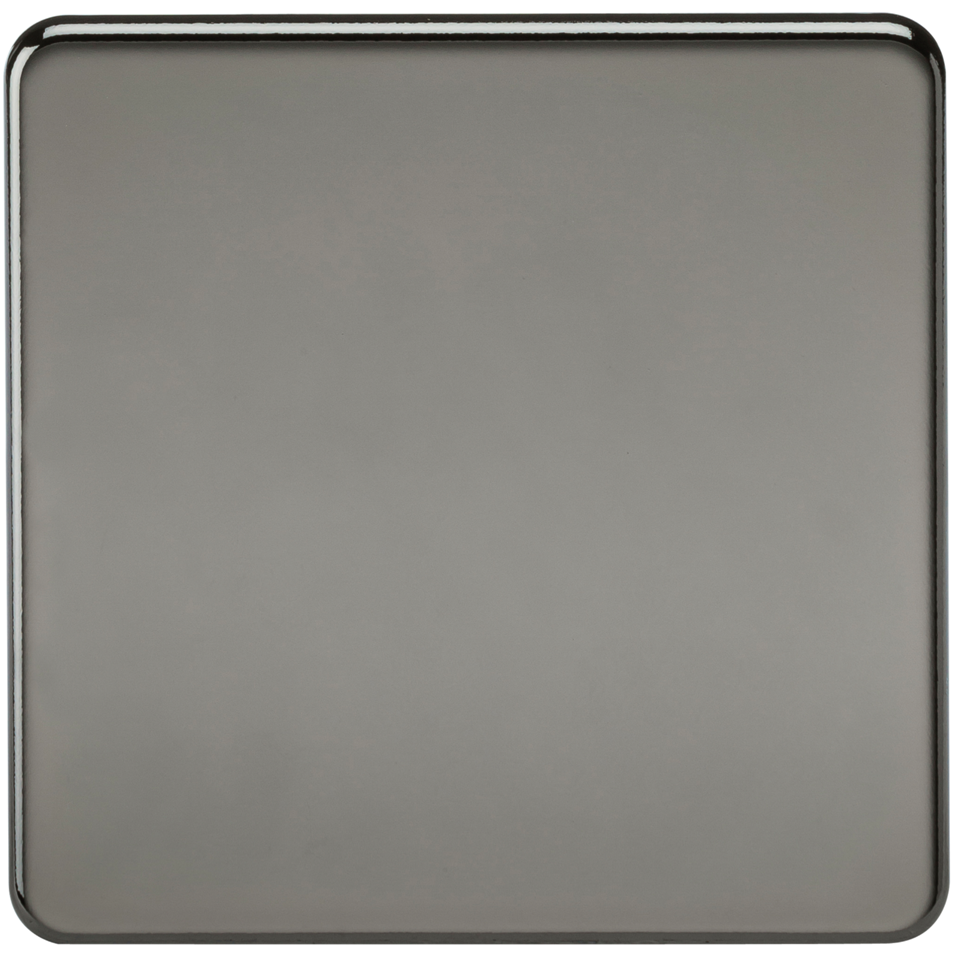 Knightsbridge SF8350BN 1 Gang Blank Plate Black Nickel