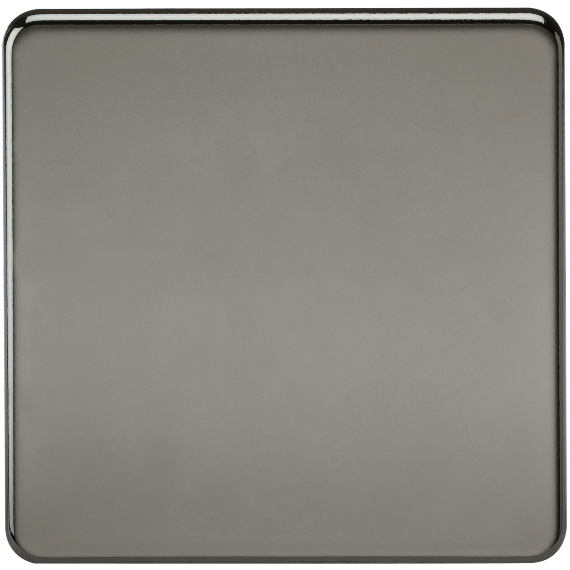 Knightsbridge SF8350BN 1 Gang Blank Plate Black Nickel