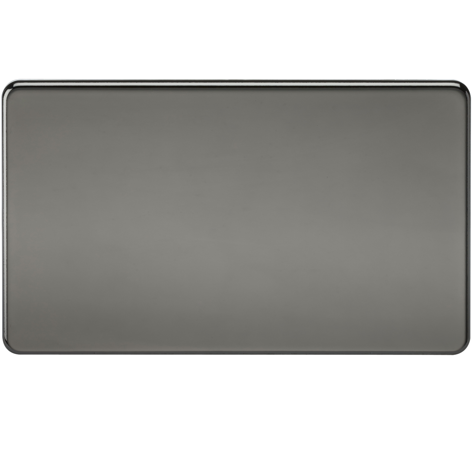 Knightsbridge SF8360BN 2 Gang Blank Plate Black Nickel