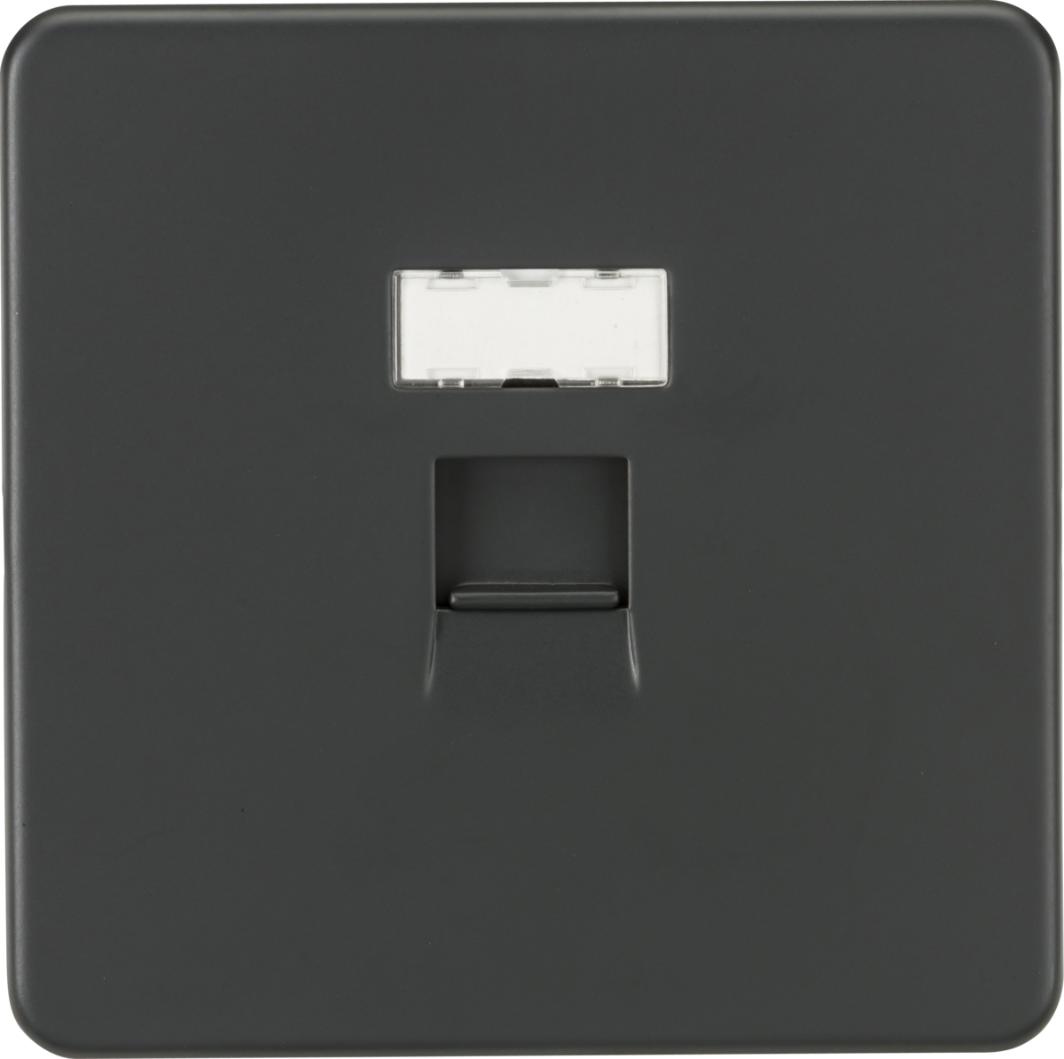 Knightsbridge SFRJ45AT 1 Gang RJ45 CAT 5 Outlet Anthracite