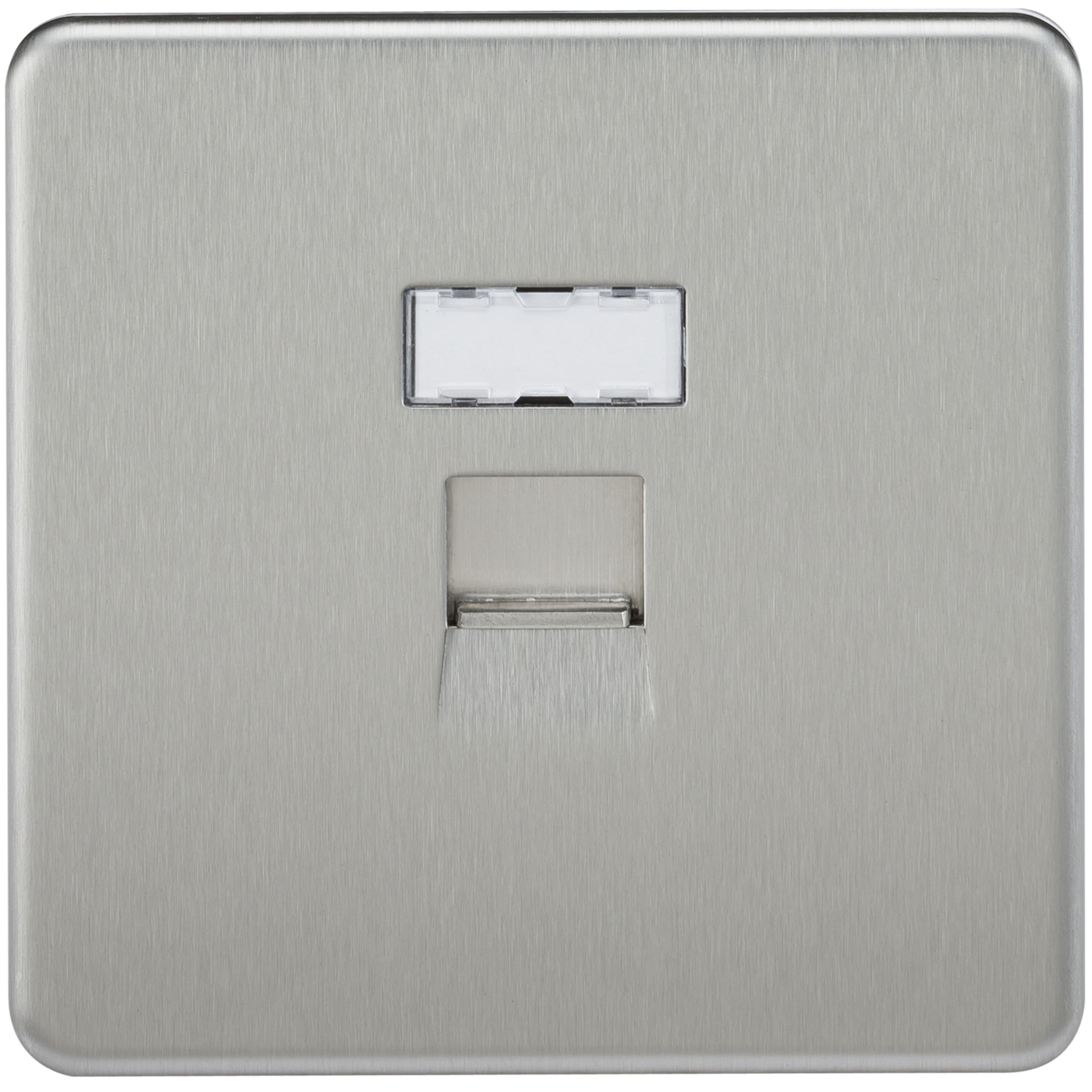 Knightsbridge SFRJ45BC 1 Gang RJ45 CAT 5 Outlet Brushed Chrome