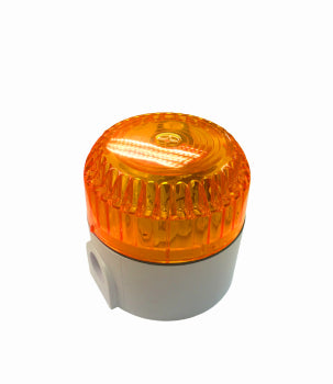 Switchtec SO-A-D-M SCL Stridor 110-240V Amber Xenon Beacon with White Deep Base IP65