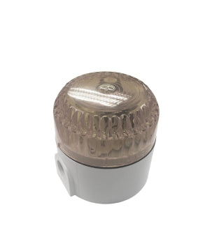 Switchtec SO-C-D-M SCL Stridor 110-240V Clear Xenon Beacon with White Deep Base IP65