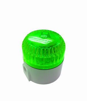 Switchtec SO-G-D-M SCL Stridor 110-240V Green Xenon Beacon with White Deep Base IP65