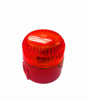 Switchtec SO-R-D-M SCL Stridor 110-240V Red Xenon Beacon with Red Deep Base IP65