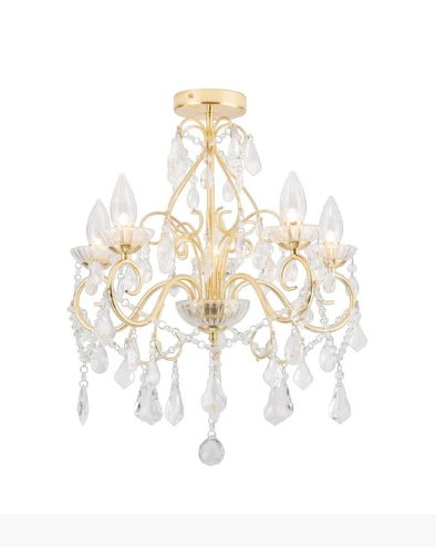 Forum SPA-19713-SBRS Vela 5 x G9 Brass Ceiling Light IP44