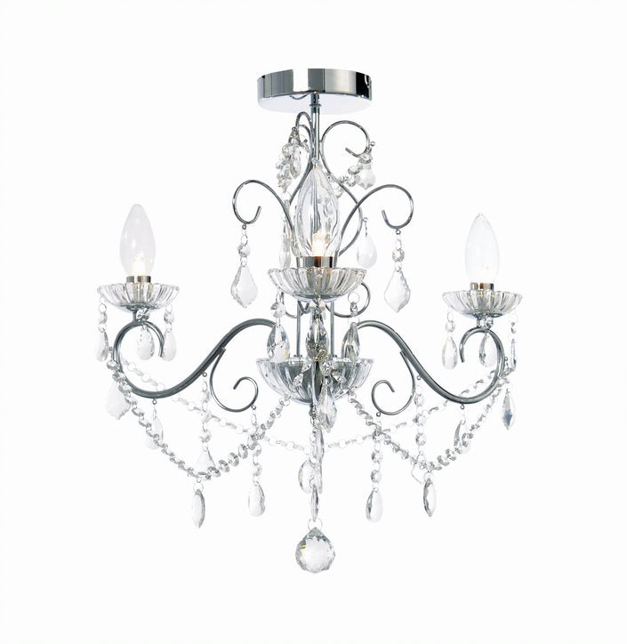 Forum SPA-20182-CHR Vela 3 x G9 Chrome Chandelier IP44