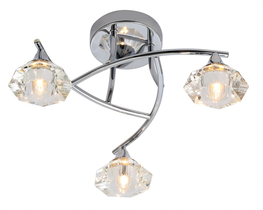 Forum SPA-28326-CHR Reena 3 x G9 Chrome Ceiling Light IP44