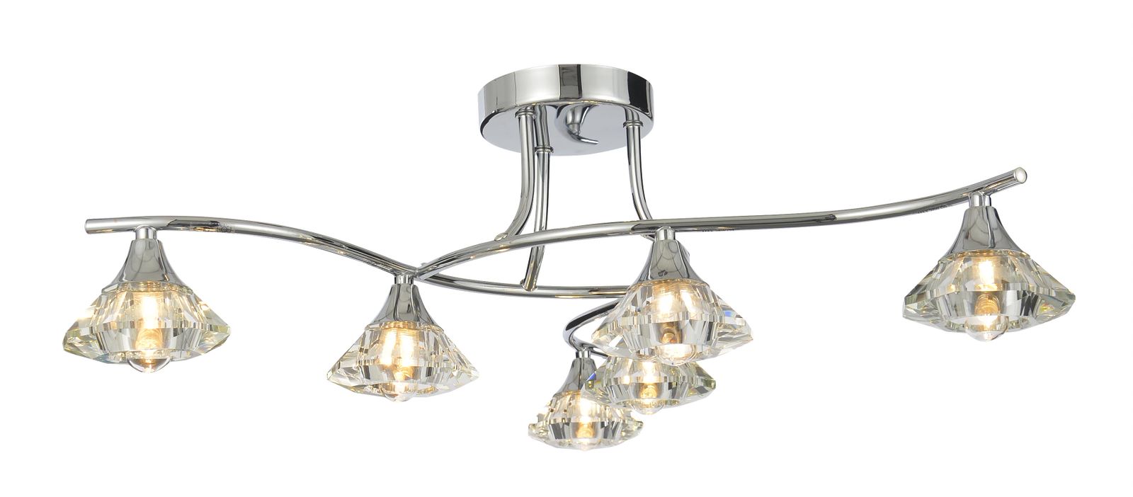 Forum SPA-28327-CHR Reena 6 x G9 Chrome Ceiling Light IP44