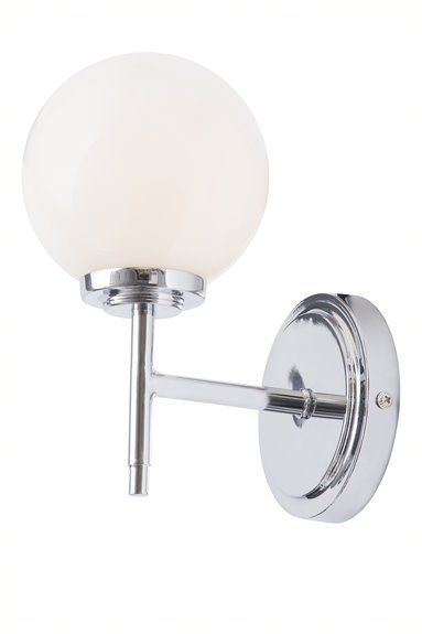 Forum SPA-31306-CHR Porto G9 Chrome and Opal Globe Wall Light IP44