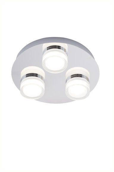 Forum SPA-31736-CHR Amalfi 3 x 5W LED Chrome Circular Spotlight 4000K IP44