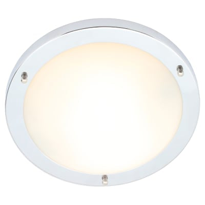 Forum SPA-34047-CHR Delphi 18W LED Large Flush Ceiling Light 4000K IP44