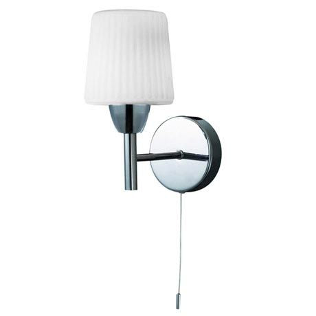 Forum SPA-PR-17146 Aquarius G9 Chrome & Opal Wall Light w/ Pullswitch IP44