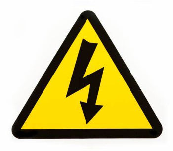 Switchtec ST1-2HV Dinkle Voltage Warning Label For Frame Size 1 & 2 Yellow