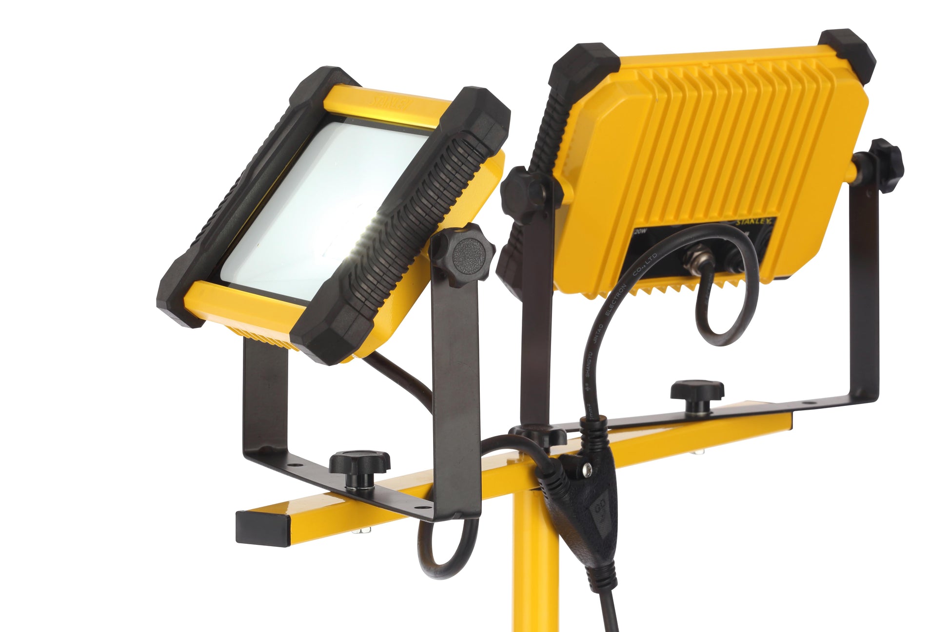 Stanley SXLS31540E 2 x 20W LED Worklight with Tripod 230V Black & Yellow