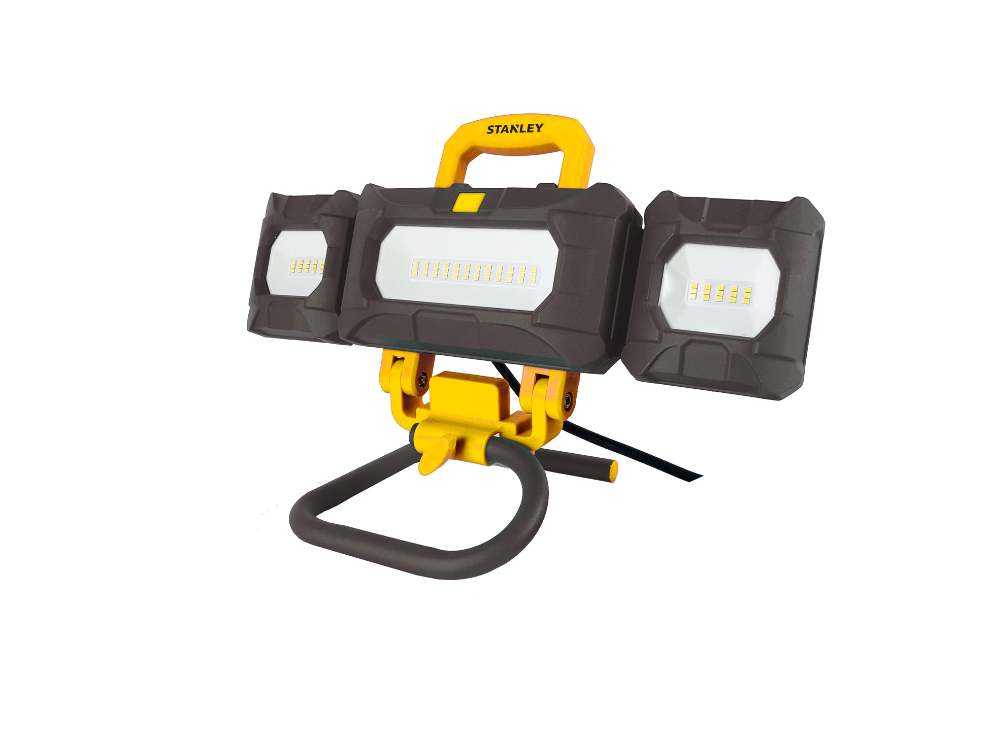 Stanley SXLS37180E 50W LED 3 Head Worklight Black & Yellow