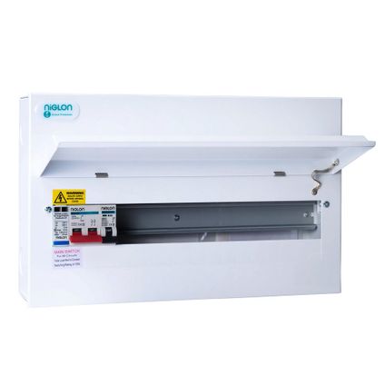 Niglon M3CU18SP 14 Way Consumer Unit with 100A Mains Switch and SPD