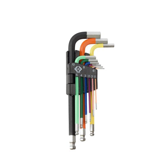 CK T4449 9pc Colour Coded Hex Key Set