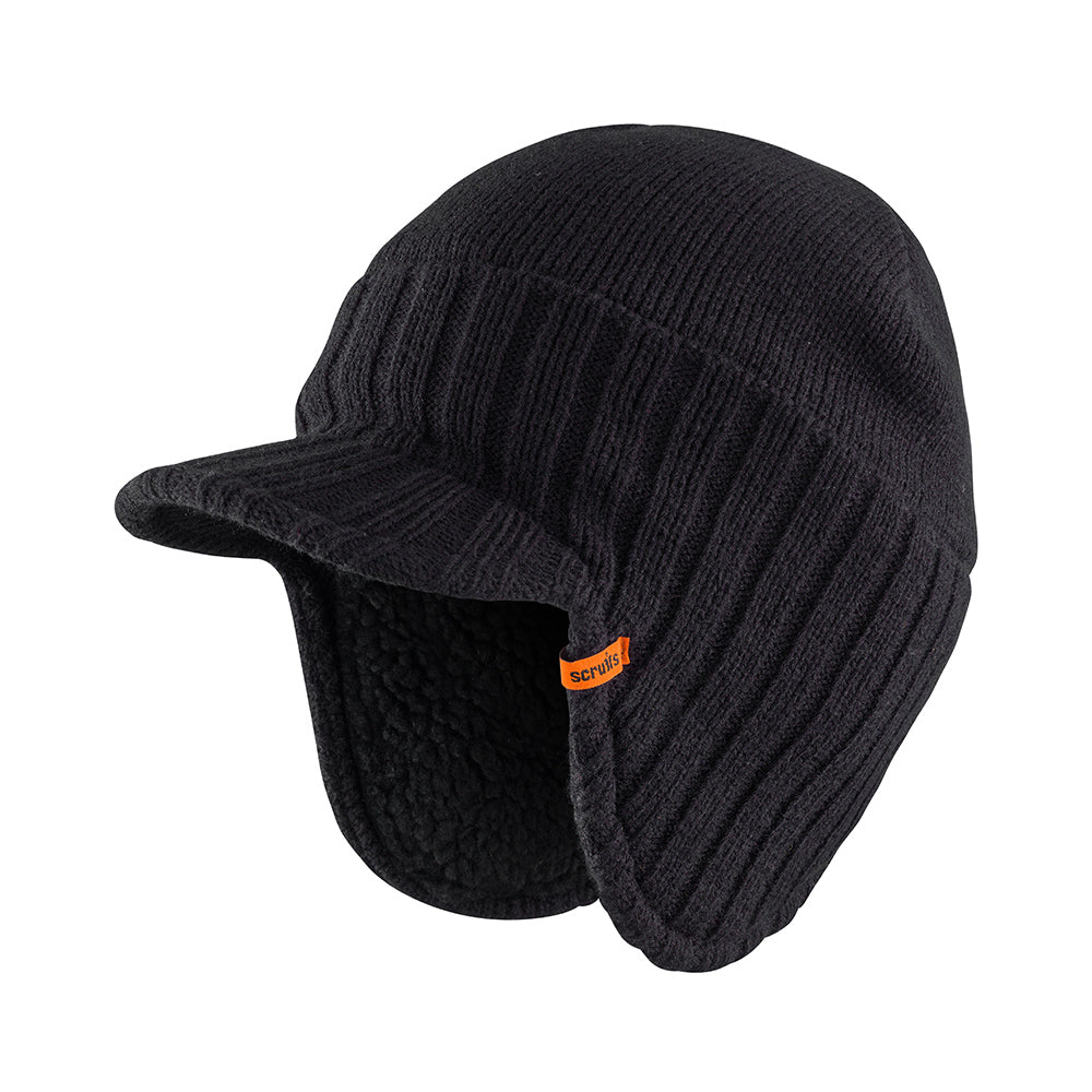 Scruffs T51012 Trade Peaked Beanie Hat Black