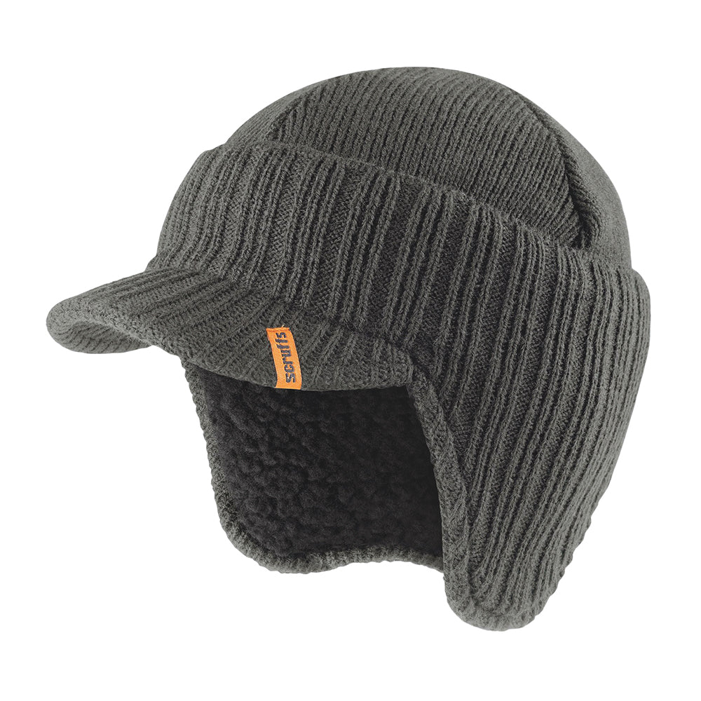 Scruffs T54305 Trade Peaked Beanie Hat Graphite