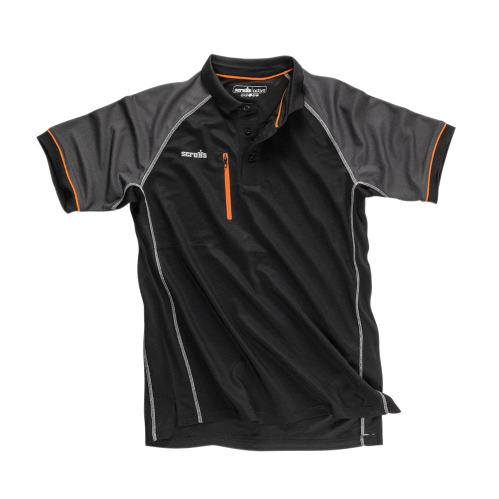 Scruffs T54434 Trade Active Polo Black Size Small