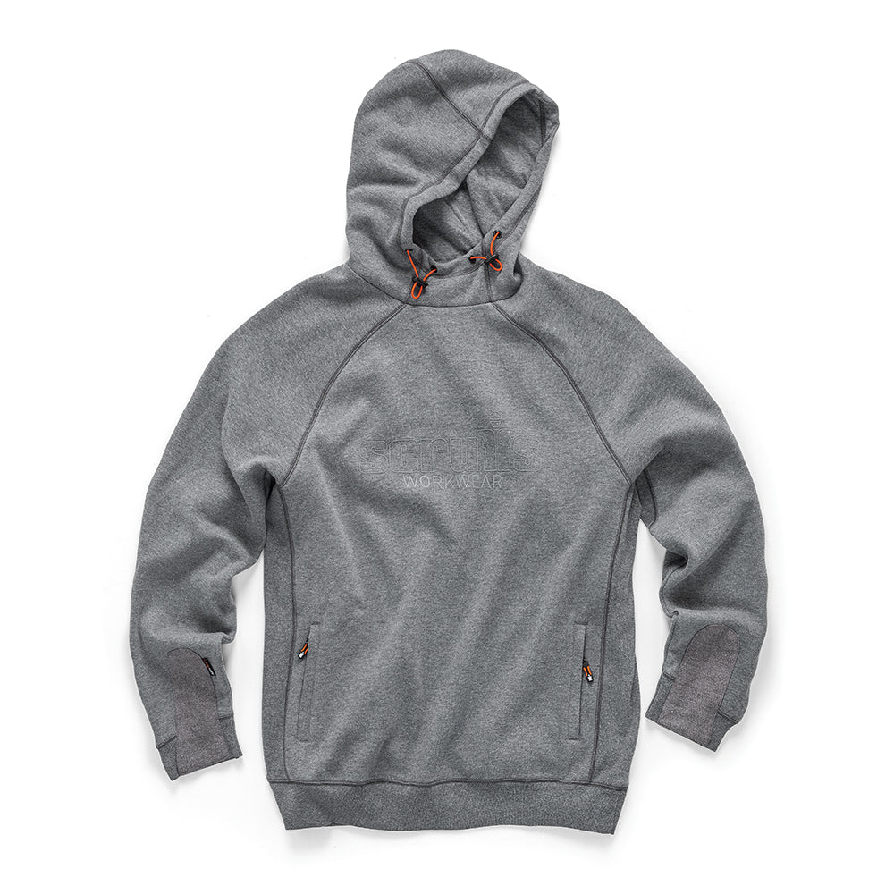 Scruffs T55328 Trade Hoodie Grey Size Small