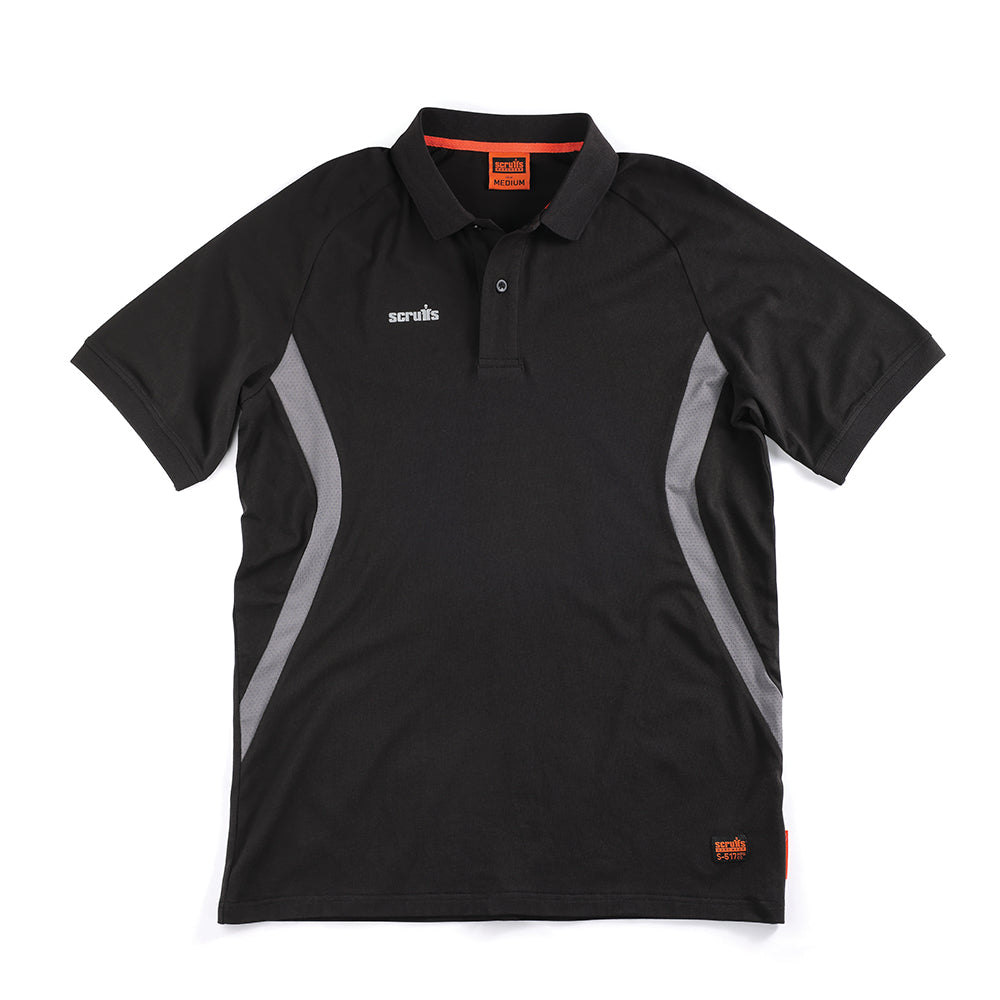 Scruffs T56067 Tech Polo Black Size S